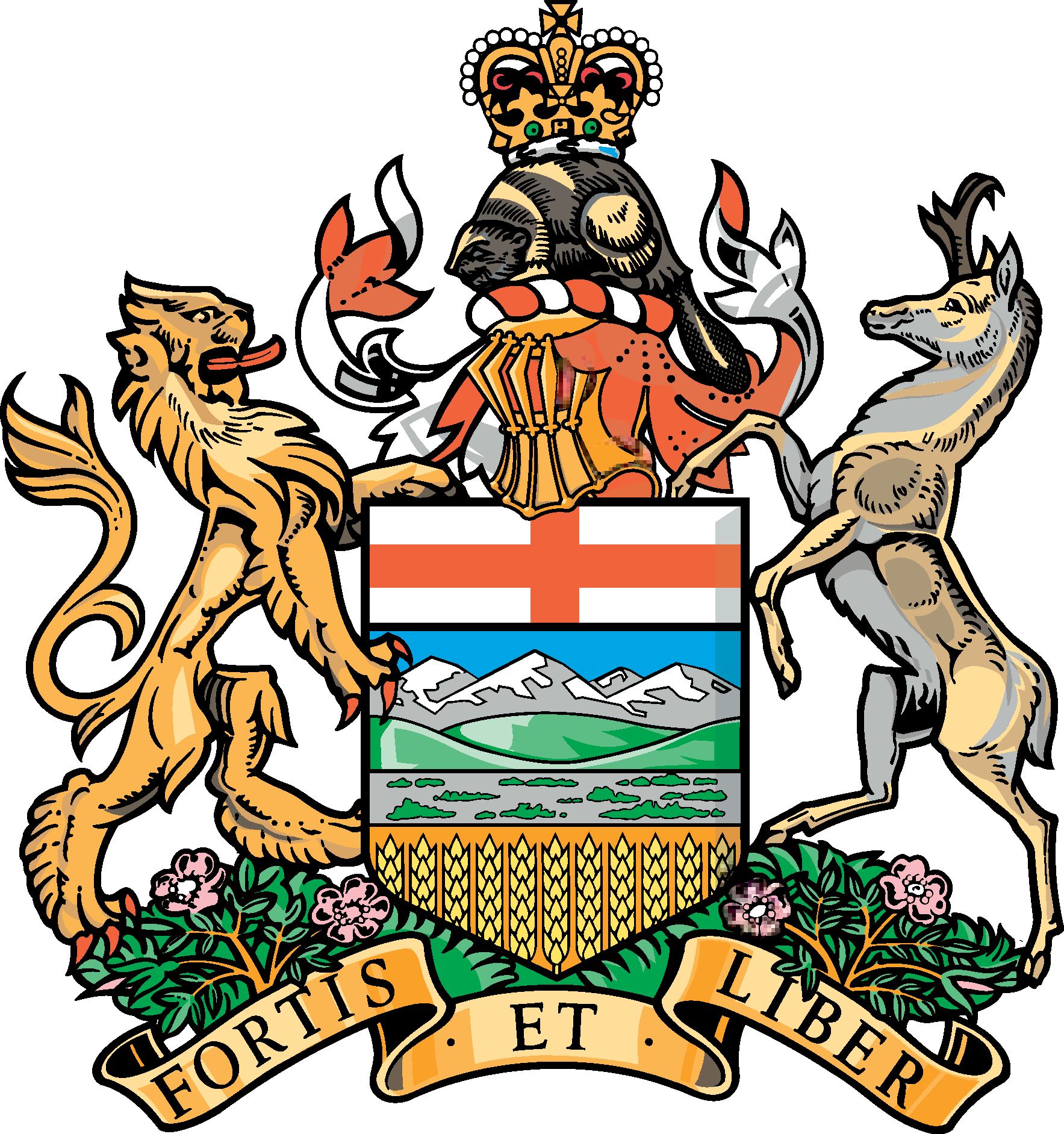 Alberta Coat Of Arms Logo Vector Logo
